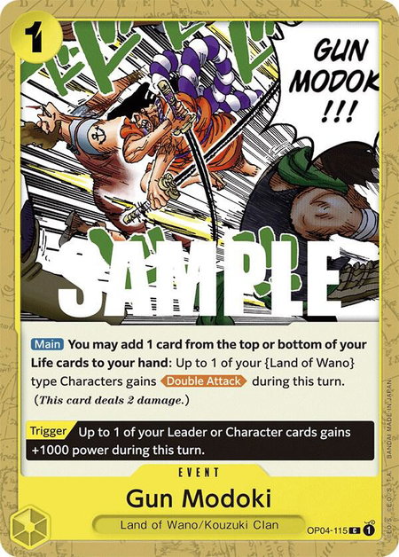 Gun Modoki - Kingdoms of Intrigue One Piece trading card