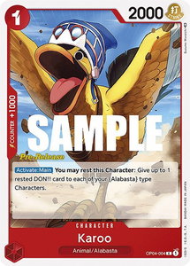 Karoo - Kingdoms of Intrigue Pre-Release Cards (OP04 PRE) #OP04-004 - Common One Piece Trading Card