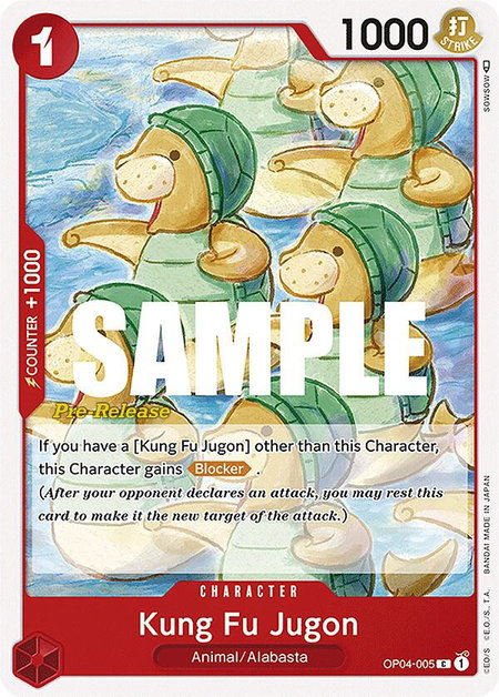 Kung Fu Jugon - Kingdoms of Intrigue Pre-Release Cards One Piece trading card
