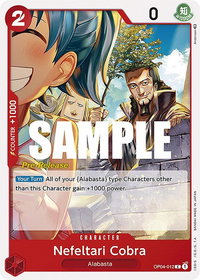 Nefeltari Cobra - Kingdoms of Intrigue Pre-Release Cards (OP04 PRE) #OP04-012 - Common One Piece Trading Card