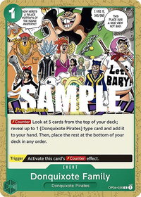 Donquixote Family - Kingdoms of Intrigue Pre-Release Cards (OP04 PRE) #OP04-036 - Common One Piece Trading Card