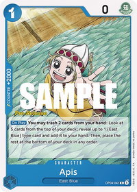 Apis - Kingdoms of Intrigue Pre-Release Cards (OP04 PRE) #OP04-041 - Common One Piece Trading Card