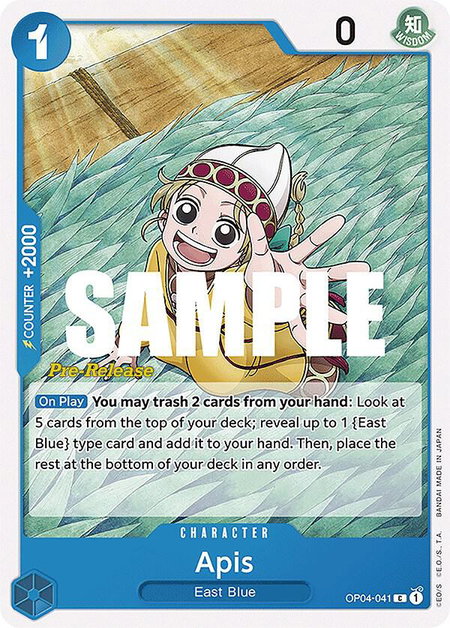 Apis - Kingdoms of Intrigue Pre-Release Cards One Piece trading card