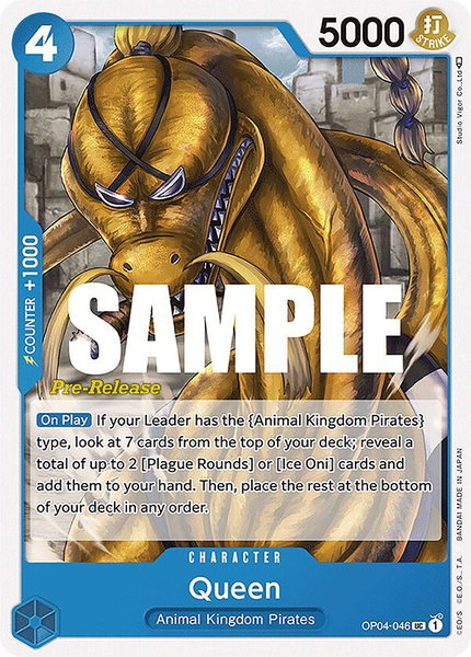 Queen - Kingdoms of Intrigue Pre-Release Cards One Piece trading card