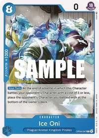 Ice Oni - Kingdoms of Intrigue Pre-Release Cards (OP04 PRE) #OP04-047 - Common One Piece Trading Card