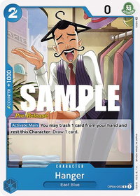 Hanger - Kingdoms of Intrigue Pre-Release Cards (OP04 PRE) #OP04-050 - Common One Piece Trading Card