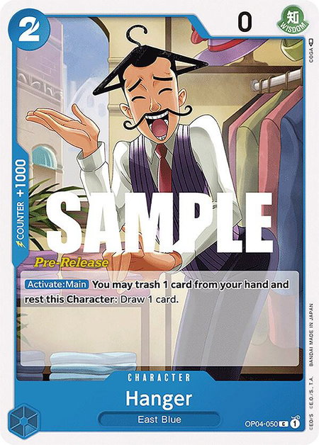 Hanger - Kingdoms of Intrigue Pre-Release Cards One Piece trading card