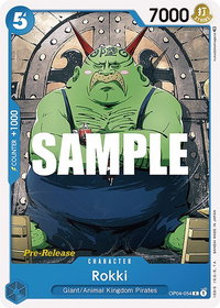 Rokki - Kingdoms of Intrigue Pre-Release Cards (OP04 PRE) #OP04-054 - Common One Piece Trading Card