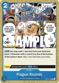 Plague Rounds - Kingdoms of Intrigue Pre-Release Cards (OP04 PRE) #OP04-055 - Common One Piece Trading Card