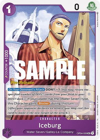 Iceburg - Kingdoms of Intrigue Pre-Release Cards (OP04 PRE) #OP04-059 - Uncommon One Piece Trading Card