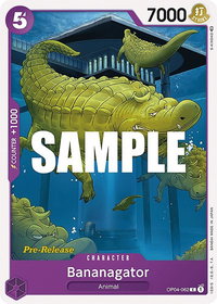Bananagator - Kingdoms of Intrigue Pre-Release Cards (OP04 PRE) #OP04-062 - Common One Piece Trading Card