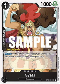 Gyats - Kingdoms of Intrigue Pre-Release Cards (OP04 PRE) #OP04-080 - Uncommon One Piece Trading Card