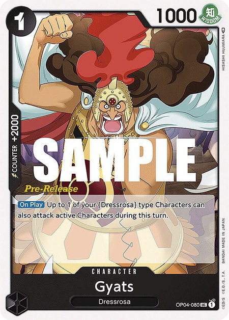 Gyats - Kingdoms of Intrigue Pre-Release Cards One Piece trading card
