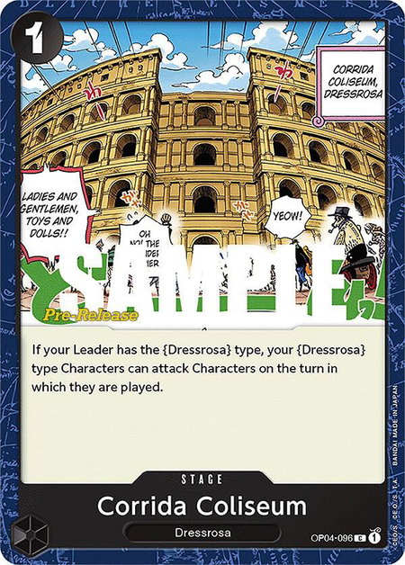 Corrida Coliseum - Kingdoms of Intrigue Pre-Release Cards One Piece trading card
