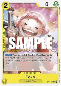 Toko - Kingdoms of Intrigue Pre-Release Cards (OP04 PRE) #OP04-098 - Uncommon One Piece Trading Card