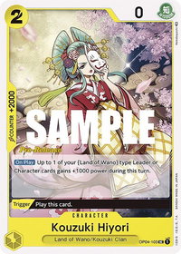 Kouzuki Hiyori - Kingdoms of Intrigue Pre-Release Cards (OP04 PRE) #OP04-103 - Uncommon One Piece Trading Card