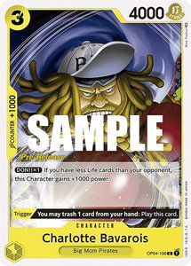 Charlotte Bavarois - Kingdoms of Intrigue Pre-Release Cards (OP04 PRE) #OP04-106 - Common One Piece Trading Card
