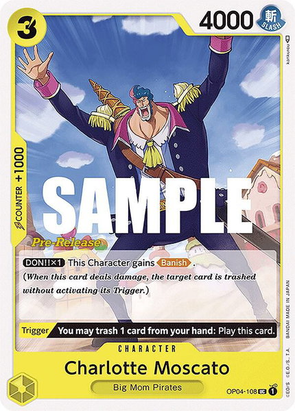 Charlotte Moscato - Kingdoms of Intrigue Pre-Release Cards One Piece trading card