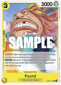 Pound - Kingdoms of Intrigue Pre-Release Cards (OP04 PRE) #OP04-110 - Common One Piece Trading Card