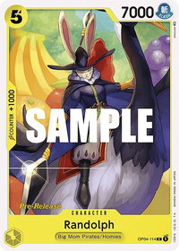 Randolph - Kingdoms of Intrigue Pre-Release Cards (OP04 PRE) #OP04-114 - Common One Piece Trading Card