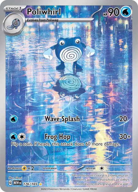 Poliwhirl - 176/165 - SV: Scarlet & Violet 151 Pokémon trading card