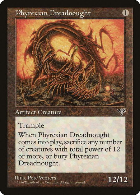 Phyrexian Dreadnought - Mirage Magic: The Gathering trading card