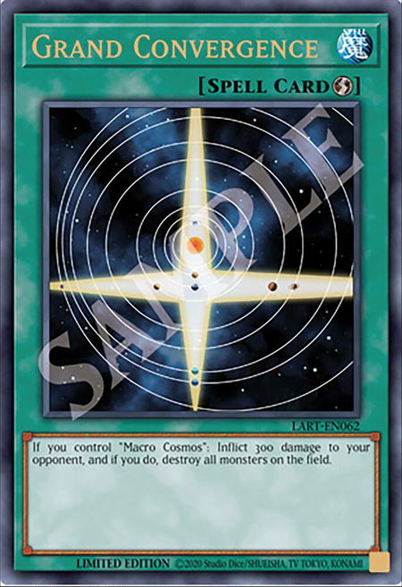 Grand Convergence trading card from The Lost Art Promotion Grand Convergence - The Lost Art Promotion YuGiOh trading card