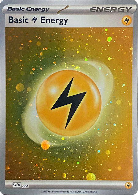 Basic Lightning Energy (Cosmos Holo) - SVE: Scarlet & Violet Energies Pokémon trading card