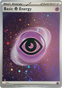 Basic Psychic Energy (Cosmos Holo) - SVE: Scarlet & Violet Energies (SVE) #005 - Common Pokémon Trading Card