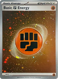 Basic Fighting Energy (Cosmos Holo) - SVE: Scarlet & Violet Energies (SVE) #006 - Common Pokémon Trading Card