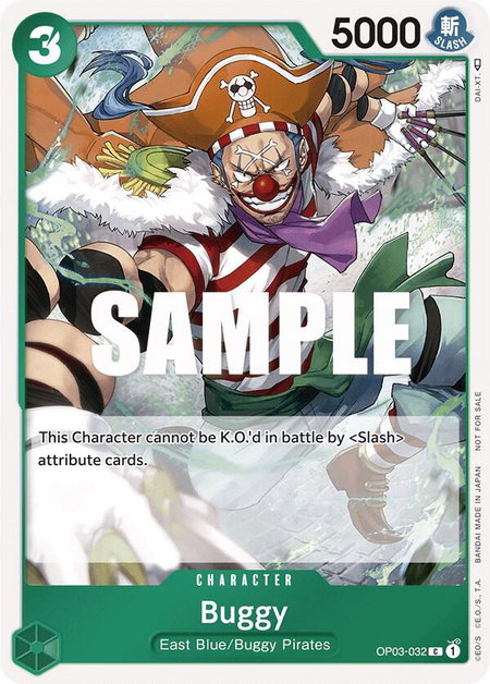 Buggy (Dash Pack) - Kingdoms of Intrigue One Piece trading card