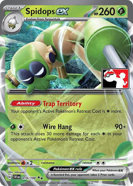 Spidops ex - 019/198 - Prize Pack Series Cards Pokémon trading card