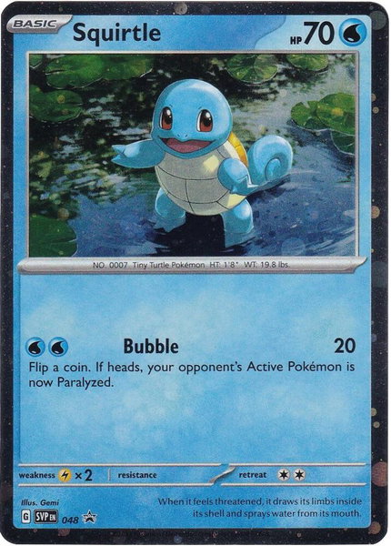 Squirtle - 048 (Cosmos Holo) - SV: Scarlet & Violet Promo Cards Pokémon trading card