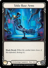 Teklo Base Arms - Bright Lights (EVO) #EVO020 - Common Flesh and Blood Trading Card