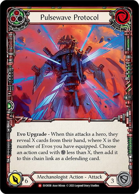 Pulsewave Protocol trading card from Bright Lights Pulsewave Protocol - Bright Lights Flesh and Blood trading card