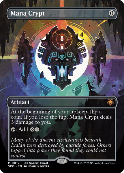 Mana Crypt (Borderless) trading card from Special Guests Mana Crypt (Borderless) - Special Guests Magic: The Gathering trading card