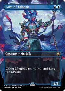 Lord of Atlantis (Borderless) - Special Guests (SPG) #1 - Rare Magic: The Gathering Trading Card