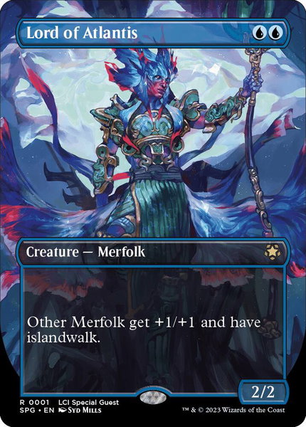 Lord of Atlantis (Borderless) trading card from Special Guests Lord of Atlantis (Borderless) - Special Guests Magic: The Gathering trading card