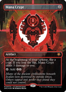 Mana Crypt (0017e) (Borderless) - Special Guests (SPG) #17e - Mythic Rare Magic: The Gathering Trading Card