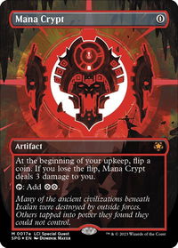 Mana Crypt (0017e) (Borderless) - Special Guests (SPG) #17e - Mythic Magic: The Gathering Trading Card