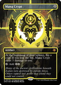 Mana Crypt (0017b) (Borderless) - Special Guests (SPG) #17b - Mythic Magic: The Gathering Trading Card