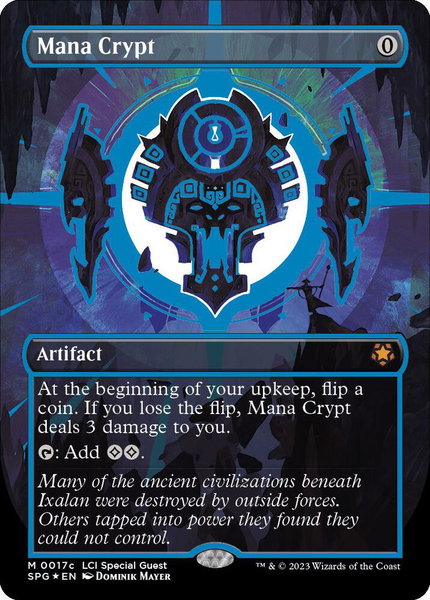 Mana Crypt (0017c) (Borderless) trading card from Special Guests Mana Crypt (0017c) (Borderless) - Special Guests Magic: The Gathering trading card