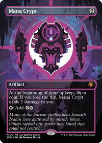 Mana Crypt (0017d) (Borderless) - Special Guests (SPG) #17d - Mythic Magic: The Gathering Trading Card