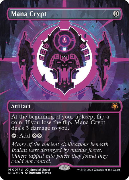 Mana Crypt (0017d) (Borderless) - Special Guests Magic: The Gathering trading card