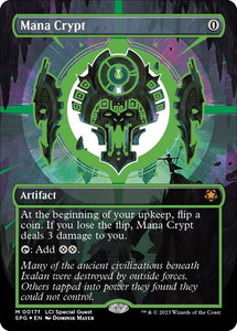 Mana Crypt (0017f) (Borderless) - Special Guests (SPG) #17f - Mythic Rare Magic: The Gathering Trading Card