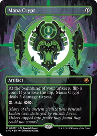 Mana Crypt (0017f) (Borderless) - Special Guests (SPG) #17f - Mythic Magic: The Gathering Trading Card