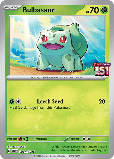 Bulbasaur - 001/165 (Best Buy Exclusive) - Miscellaneous Cards & Products Pokémon trading card
