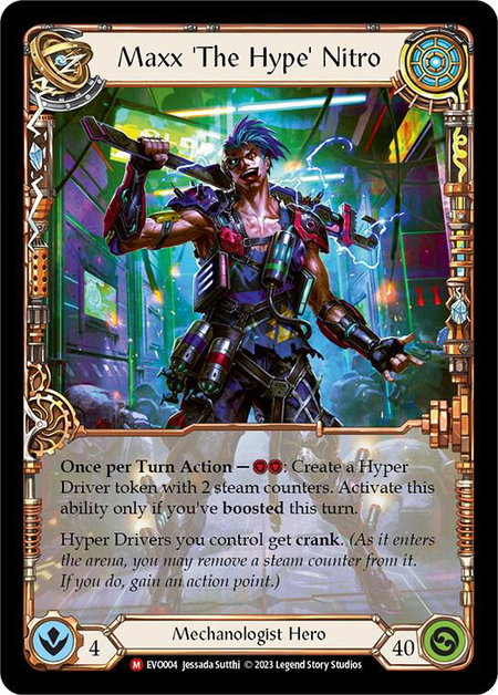Maxx 'The Hype' Nitro - Bright Lights Flesh and Blood trading card