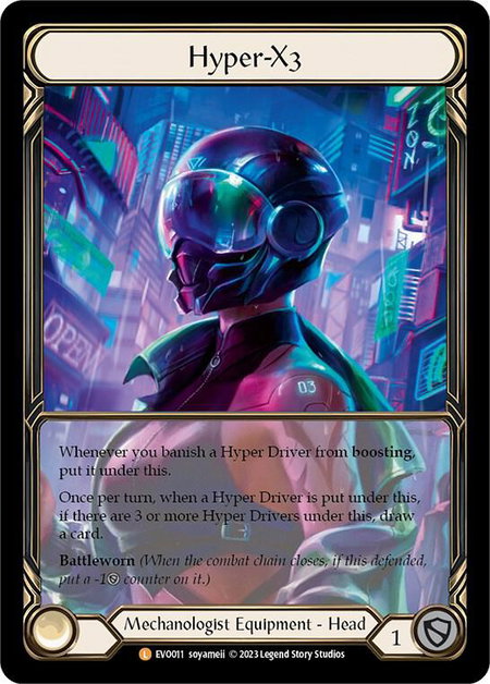 Hyper-X3 (Extended Art) - Bright Lights Flesh and Blood trading card