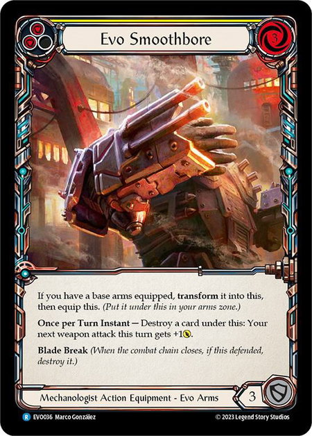 Evo Smoothbore - Bright Lights Flesh and Blood trading card